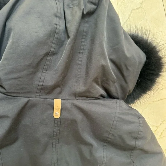 Mackage Women's Black Fur-Trimmed Coat XS​​ - Picture 8 of 10